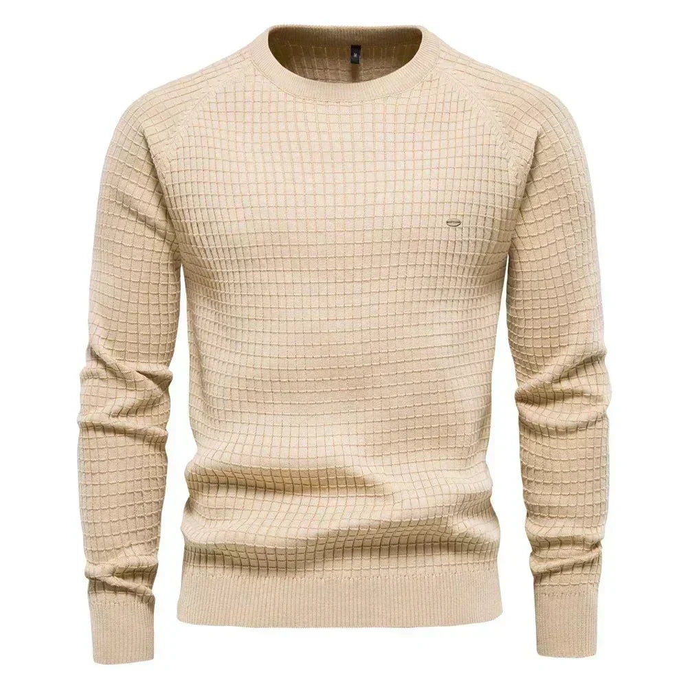 Hayden | Elegant Check Pattern Sweater