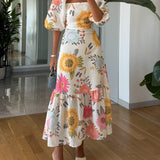 Sophia - Floral Midi Dress