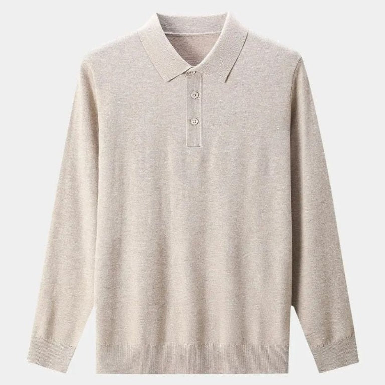 Brett | Plain Long Sleeve Polo