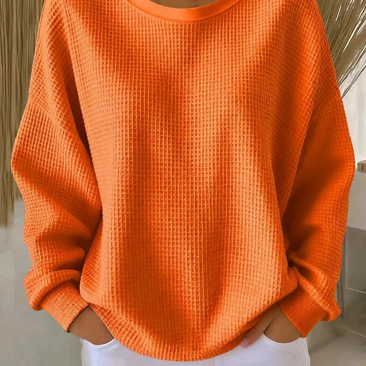 Diane | Classic Waffle Knit Sweater