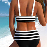 Molly | High-Waisted Striped Bikini