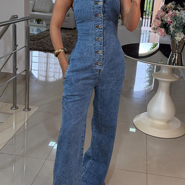 Violet - Denim Jumpsuit