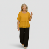 Holly - Layered Drape Blouse