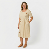 Ruby - Striped Midi Dress