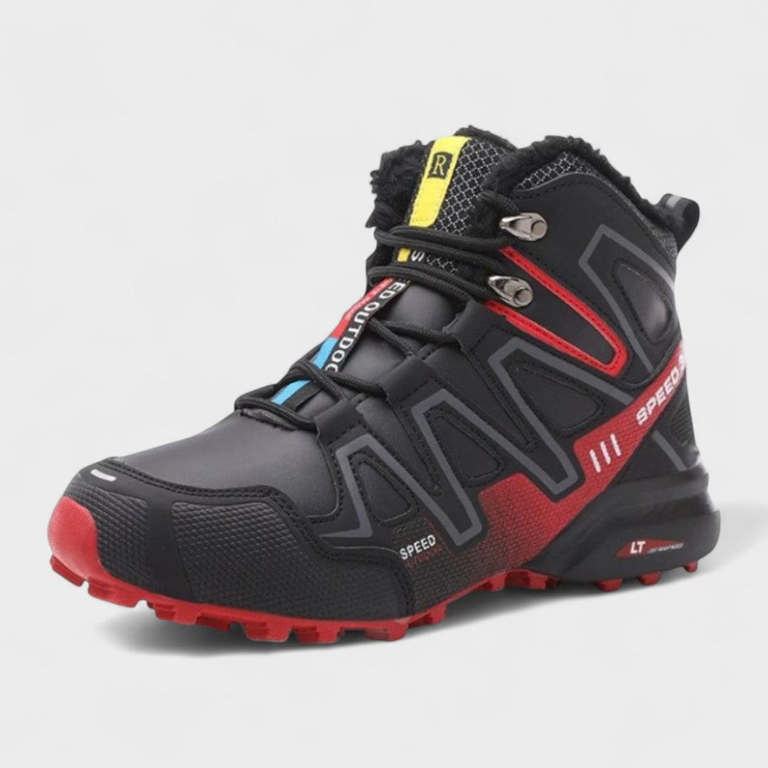 Guillaume | Black High-Top Trail Shoes