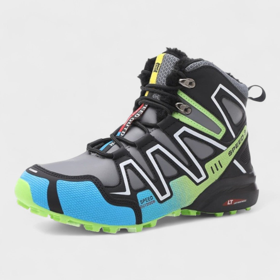 Guillaume | Black High-Top Trail Shoes