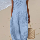 Sadie - Textured Sleeveless Maxi Dress