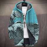 Leona | Ocean Wave Print Jacket