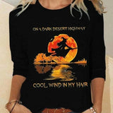 Eleanor | Halloween-Inspired Round Neck Long Sleeve Tops