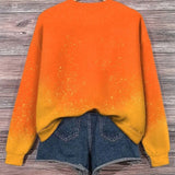 Emma Stacked Pumpkin Sweatshirt, back view