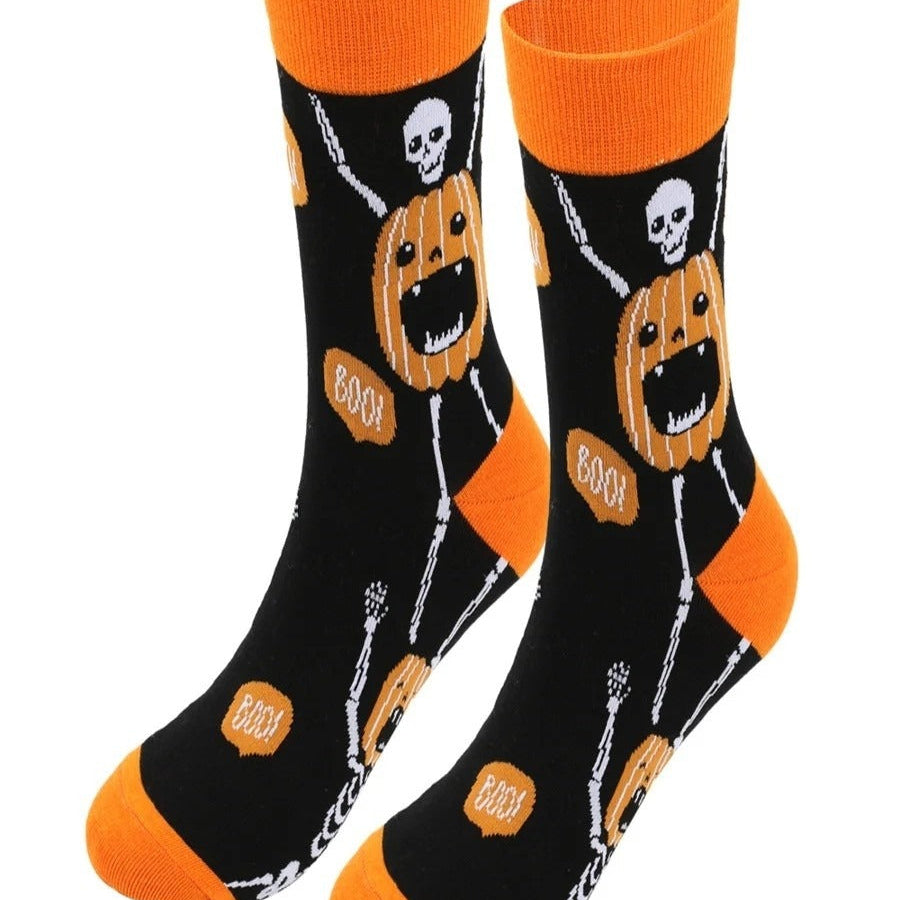 Charlotte | Halloween-Inspired Plus Size Cotton Socks