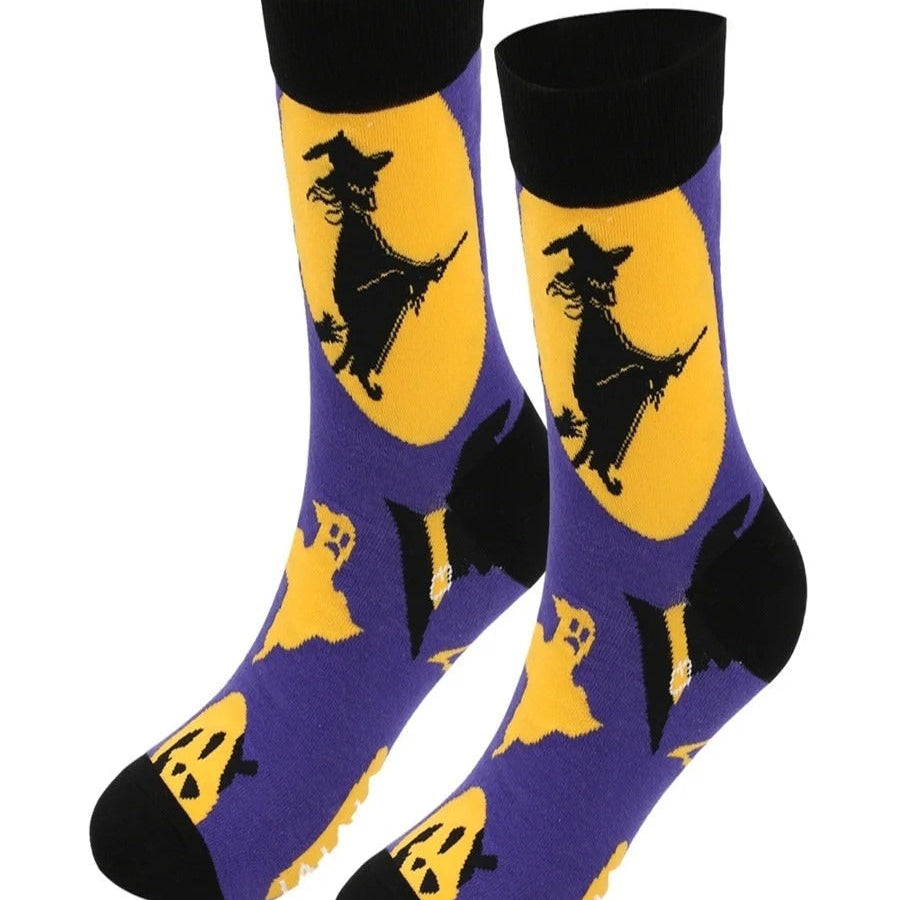 Charlotte | Halloween-Inspired Plus Size Cotton Socks
