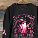 Angelina Pink Ghost Sweatshirt, detail view