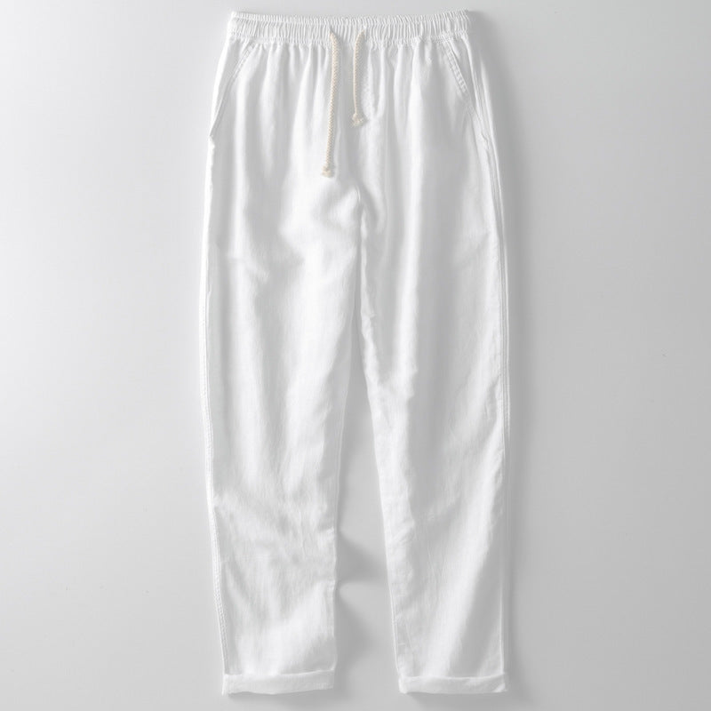 Ralph men's washed cotton drawstring pants, view 8