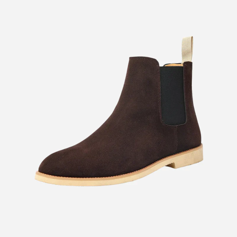 Tyler | Beige Suede-Look Chelsea Boots