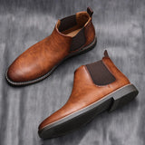 Evan | Brown Classic Chelsea Boots