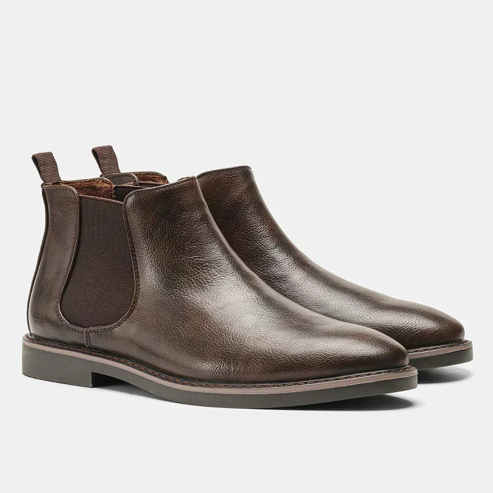 Evan | Brown Classic Chelsea Boots