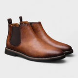 Evan | Brown Classic Chelsea Boots