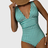 Lily | Striped Swimsuit