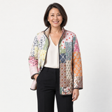 Daphne - Floral Print Quilted Jacket
