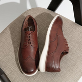 Francois | Brown Brogue Lace-Up Shoes