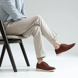 Francois | Brown Brogue Lace-Up Shoes