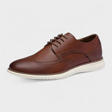 Francois | Brown Brogue Lace-Up Shoes