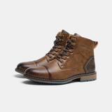 Connor | Gray Casual Lace-Up Boots