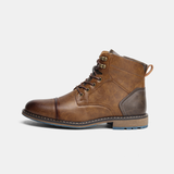 Connor | Gray Casual Lace-Up Boots