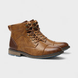 Connor | Gray Casual Lace-Up Boots
