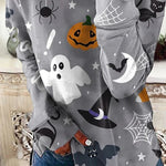 Erica Ghost Bat Print Sweatshirt, detail view