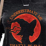 Ellie | Halloween-Inspired Print Round Neck Long Sleeve Sweatshirt