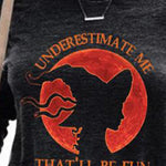Ellie cat moon sweatshirt in black, detail view