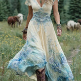 Holly - Short Maxi Floral Dress
