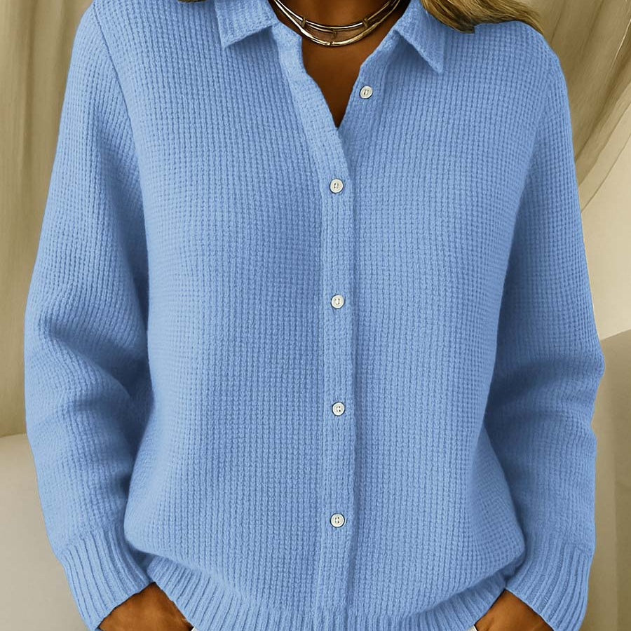 Heloise - Ribbed Knit Cardigan, Four Colours
