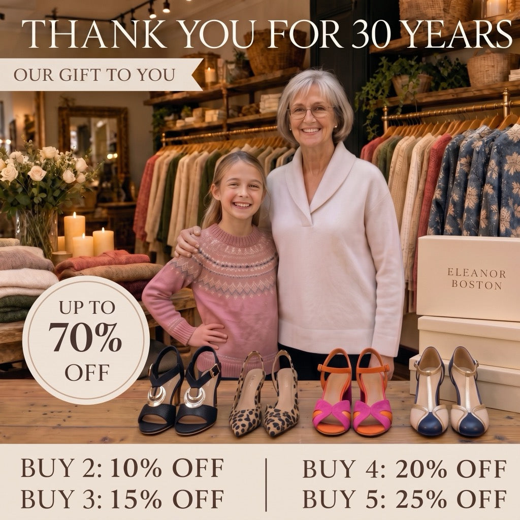 Heels collection banner, Eleanor Boston