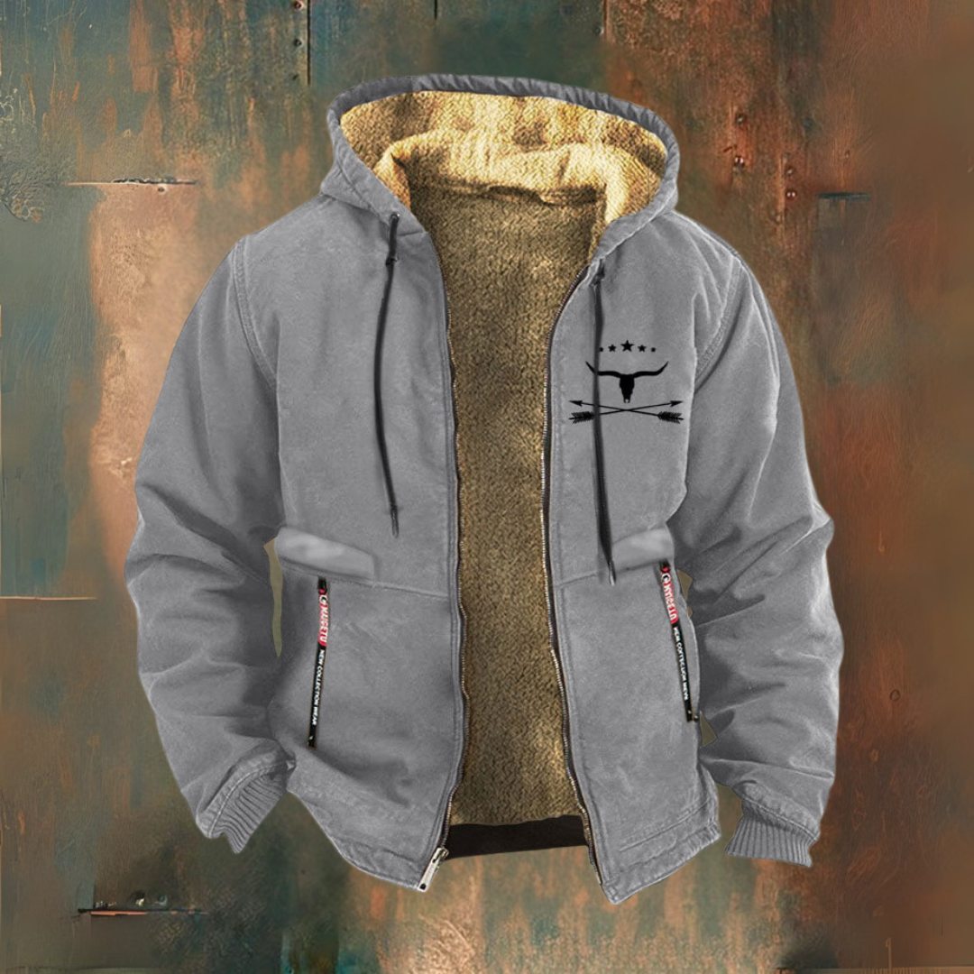 Matt | Black Teddy-Lined Hooded Jacket