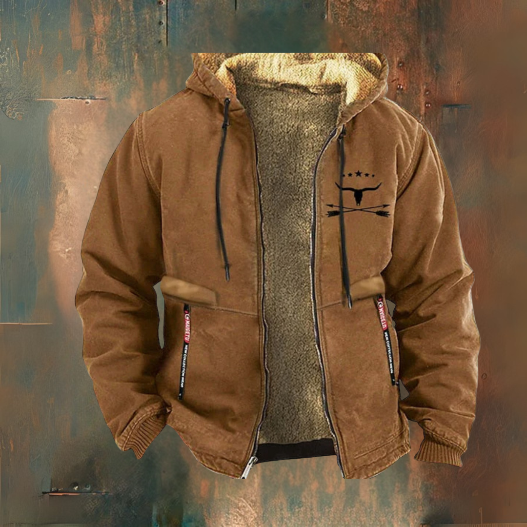 Matt | Black Teddy-Lined Hooded Jacket