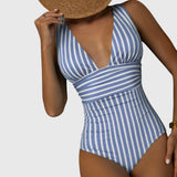 Lily | Striped Swimsuit