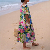 Jenna | Watercolor Floral Dress
