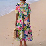 Jenna | Watercolor Floral Dress
