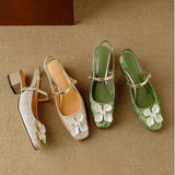 Mathilde – Elegant Women's Shoes with Floral Detail