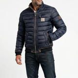 Tobias | Quilted Retro Jacket with Stand Collar