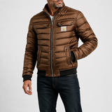 Tobias | Quilted Retro Jacket with Stand Collar