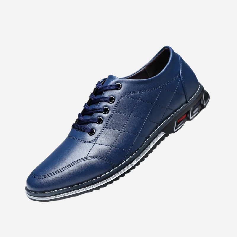 Vincent | Black Textured Casual Shoes