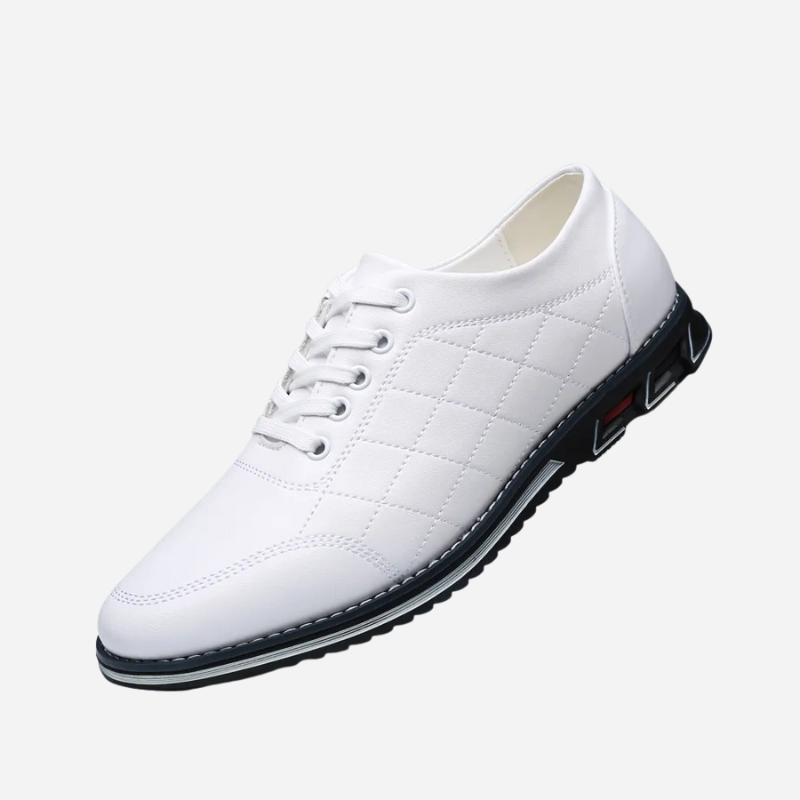 Vincent | Black Textured Casual Shoes