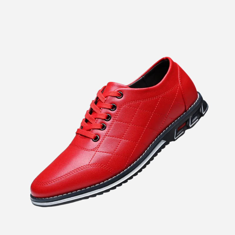 Vincent | Black Textured Casual Shoes