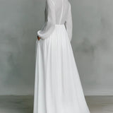 Rachel - Flowing Button-Front Maxi Dress