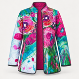 Tessa | Floral Patterned Quilted Jacket