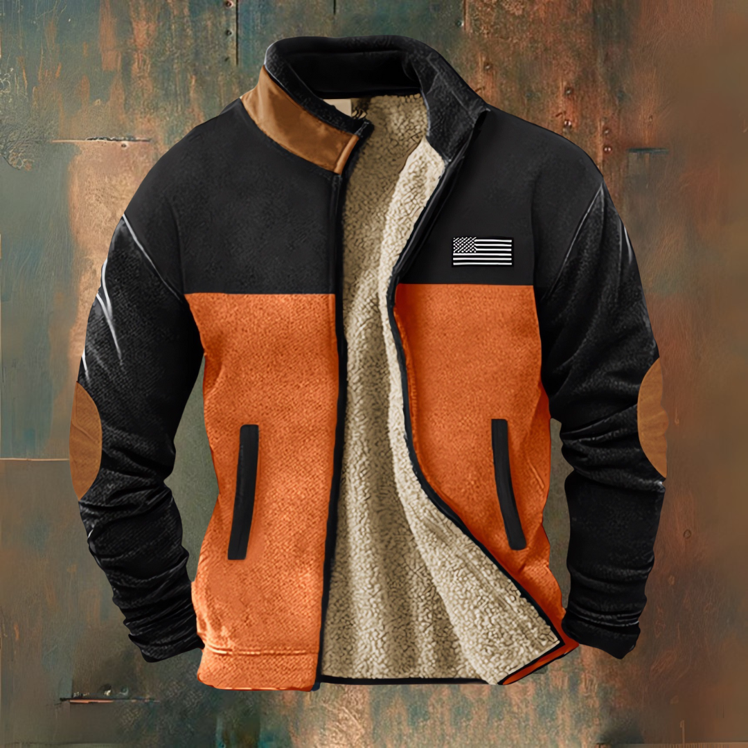 Rick | Fleece Jacket with Contrast Panels